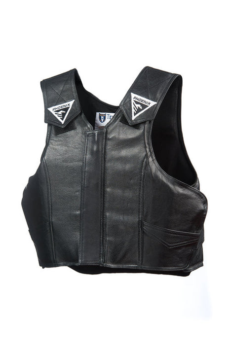 Youth Phoenix Pro-Max Rodeo Vest - Leather