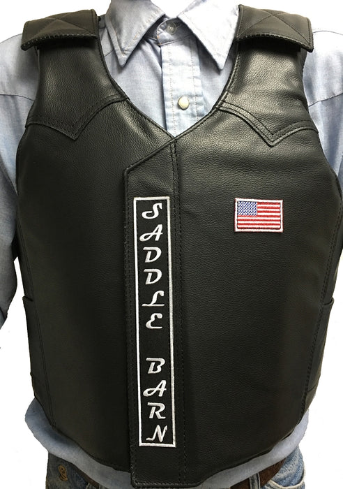Leather Protective Vest for Bull Riding